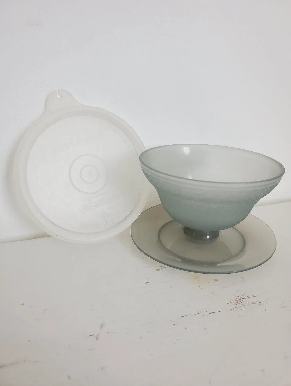 Vintage Tupperware Dessert Pudding Cup With Tupper Seal Lid